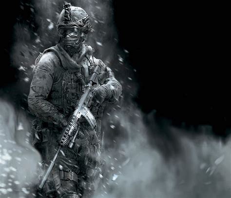 Modern Warfare 2 B/W, modern, warfare, black, white, 2, HD wallpaper ...