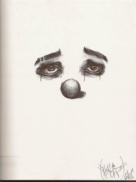 Sad clown sketch | clowns | Pinterest | Clowns, Sad and Sketches