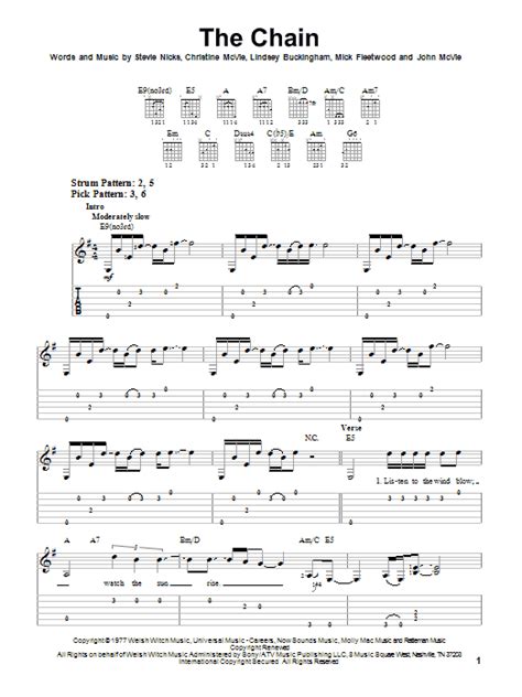 The Chain by Fleetwood Mac - Easy Guitar Tab - Guitar Instructor