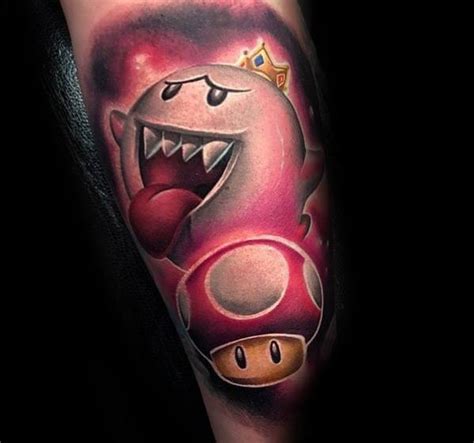 40 Mario Ghost Tattoo Ideas For Men - Boos Designs