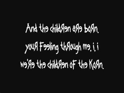 KoRn :: Children Of The Korn :: Lyrics - YouTube