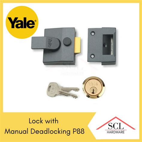 YALE Rim Lock w/ Manual Deadlocking P88 | Shopee Philippines