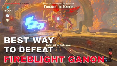 FIREBLIGHT GANON BOSS FIGHT! | Breath of the Wild - Divine Beast Vah ...