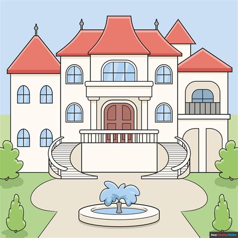 Cool Mansion Drawing