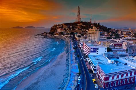 Sunset overview of Playa Olas Altas, Mazatlan, Sinaloa, Mexico photo by ...