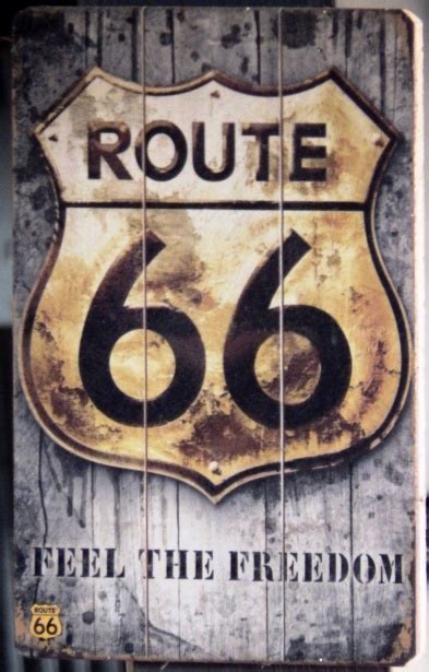 Vintage Wooden Route 66 Sign Free Stock Photo - Public Domain Pictures