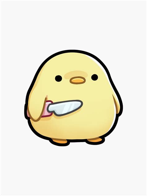 "Duck Knife Meme" Sticker for Sale by kimi-workshop | Redbubble