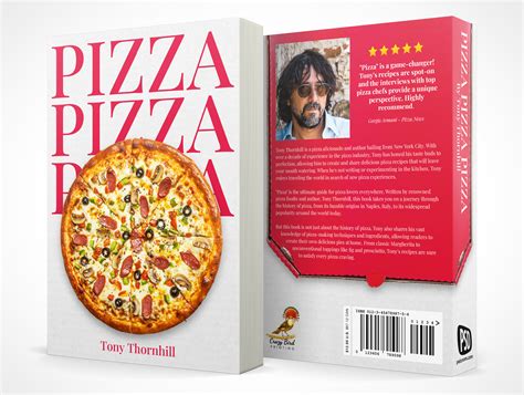 FREE PSD 6X9 Pizza Book Cover Design