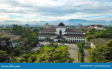 Aerial View of Gedung Sate, Bandung, West Java, Indonesia Stock Image ...