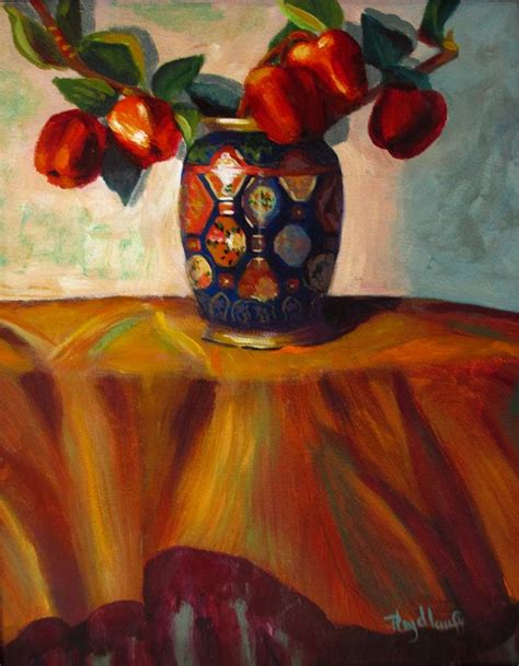 Five Apples Painting by Pat Heydlauff - Fine Art America