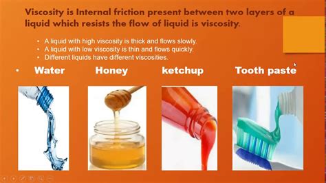 viscosity,definition,example and factors - YouTube