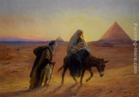 Eugene-Alexis Girardet Flight into Egypt painting anysize 50% off ...