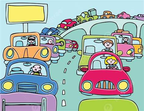 Stuck In Traffic Clipart PNG, Vector, PSD, and Clipart With Transparent ...