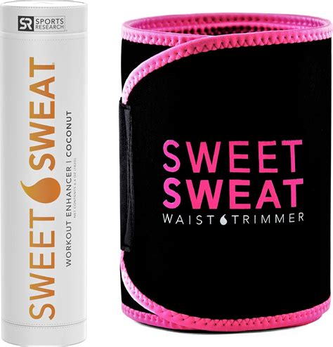 Amazon.com: Sweet Sweat Coconut Stick + Sweet Sweat Pink Waist Trimmer ...