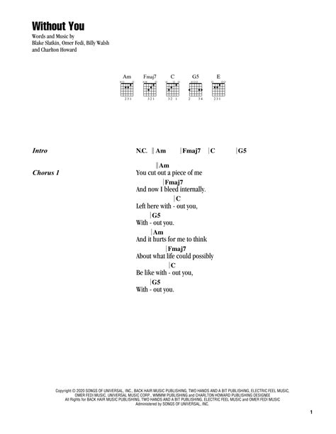 Without You by The Kid LAROI - Guitar Chords/Lyrics - Guitar Instructor