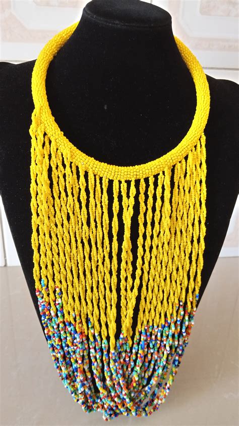 ON SALE African Chunky Necklace African Beaded Jewelry - Etsy | African ...