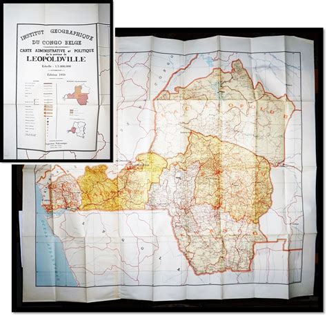 [Africa Map, Congo] Institut Geographique Du Congo Belge, Carte ...