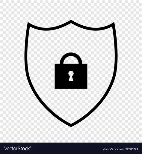 Shield security icon Royalty Free Vector Image