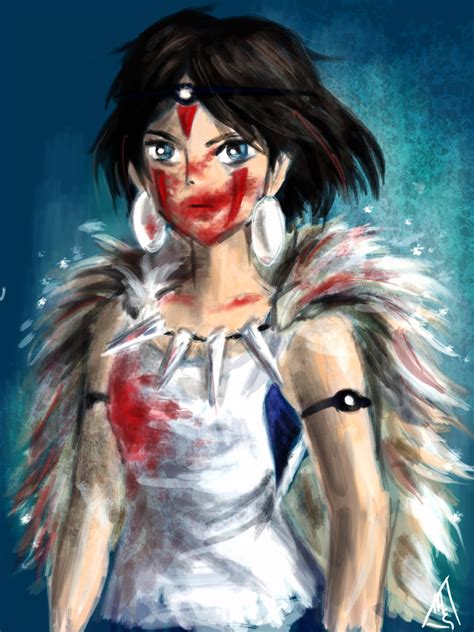 PRINCESS MONONOKE FAN ART by MyfanwyElizabeth on DeviantArt