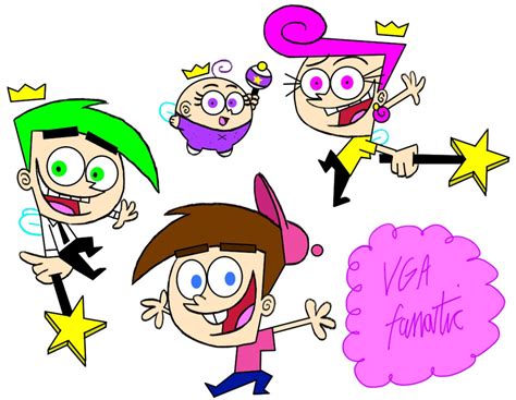 Timmy, Cosmo, Wanda and Poof by VGAfanatic on DeviantArt