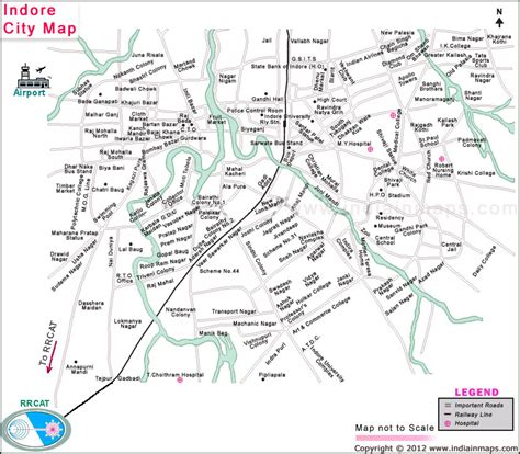 India In Maps: Indore City Map