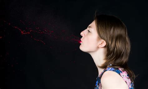 Spitting Blood Stock Photo - Download Image Now - Adult, Adults Only ...