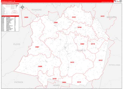 Maps of Franklin County Virginia - marketmaps.com