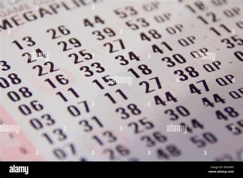 Lottery numbers hi-res stock photography and images - Alamy