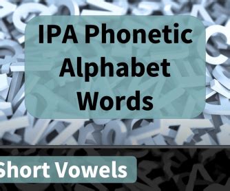 International Phonetic Alphabet Symbols With Example Words