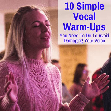 10 Simple Vocal Warm-Ups (To Avoid Damaging Your Voice) | Vocal warmups ...