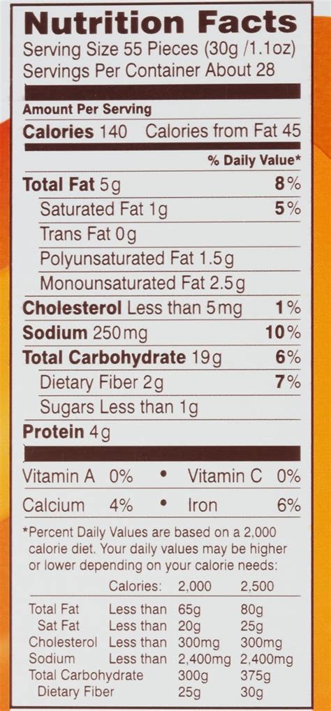 The Best Ideas for Goldfish Crackers Nutrition - Best Recipes Ideas and ...