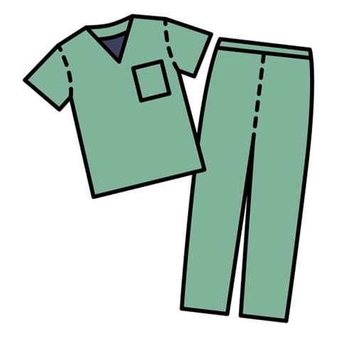 Medical Scrub Outfit PNG & SVG Design For T-Shirts