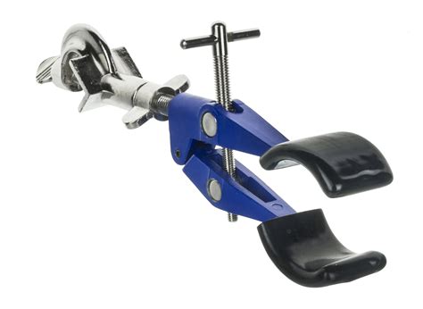 2 prong lab clamp with boss head, vinyl coated, 4.75" (12 cm) maximum ...