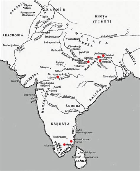 1 Ancient India map; most of the cities have survived till date ...