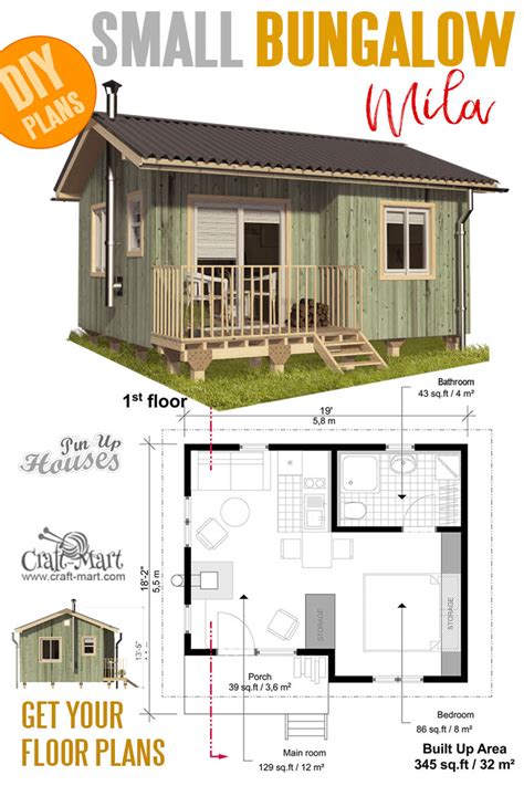 Cute Tiny House Floor Plans Ideas Tiny House Design Tiny House | Hot ...