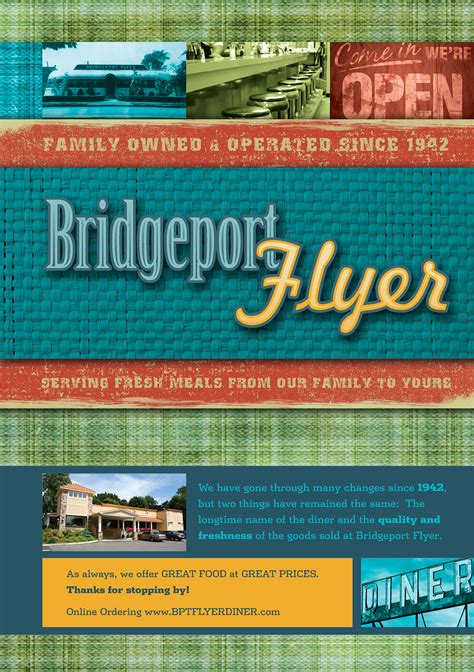 Bridgeport Flyer Diner Menu Design on Behance