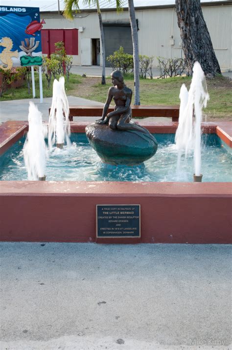 The Little Mermaid statue in Amalie Charlotte, Virgin Islands