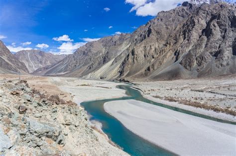 Premium Photo | Beautiful mountain landscape of turtuk valley and the ...