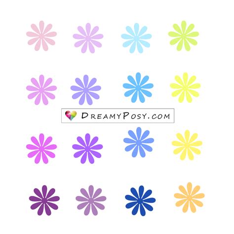 Svg Flower Template Free