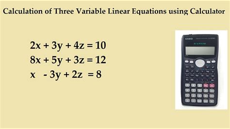 How To Solve Linear Equations On Scientific Calculator - Tessshebaylo