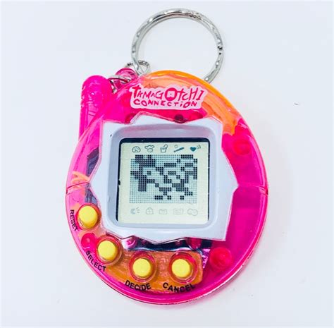 90s Tamagotchi Virtual Pet - Tamagotchi Keychain - Watermelon