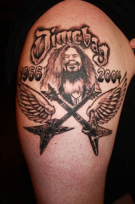 Dimebag Darrell Tribute Tattoos (100 pics)