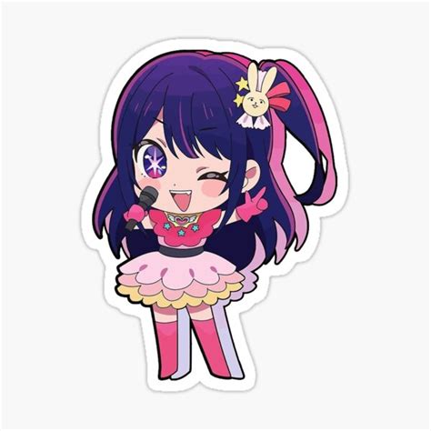 "hoshino ai chibi" Sticker for Sale by awkna | Redbubble