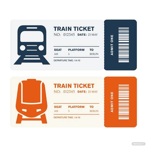 Train Ticket Vector in Illustrator, SVG, JPG, EPS, PNG - Download ...