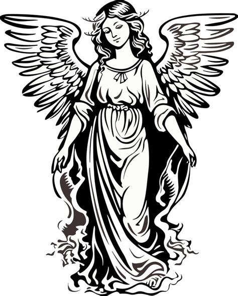 Women Angel Vector Clipart