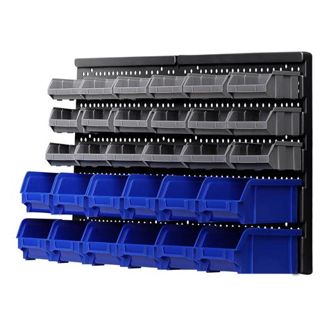 Giantz 30 Bin Wall Mounted Rack Storage Organiser | Spreester