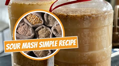 Sour Mash Recipe|Simple Sour Mash Reusing Fermented Grains - YouTube