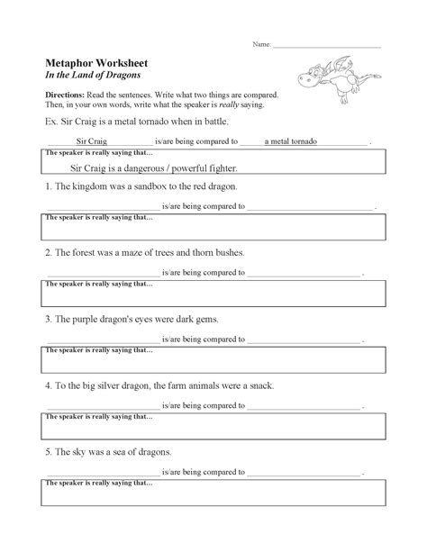 What Is A Metaphor Worksheet - prntbl.concejomunicipaldechinu.gov.co