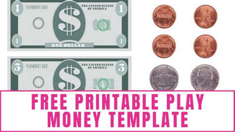 Free Printable Play Money Printable - FREE PRINTABLE TEMPLATES