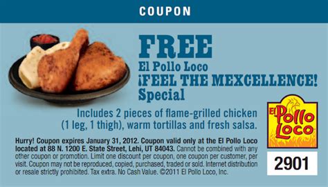 El Pollo Loco! and coupons for FREE Food!!!